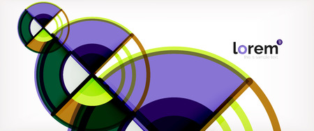 Modern geometric abstract background. Trendy abstract layout template for business or technology presentation, internet poster or web brochure cover, wallpaper. Vector illustrationのイラスト素材