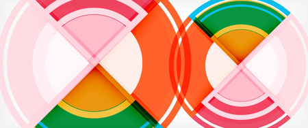 Circle abstract background, geometric circular modern design template, vector illustrationのイラスト素材