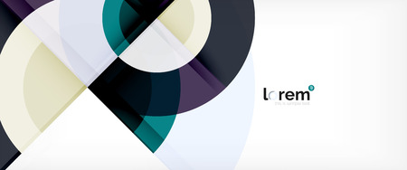 Multicolored round shapes abstract background, vector illustrationのイラスト素材