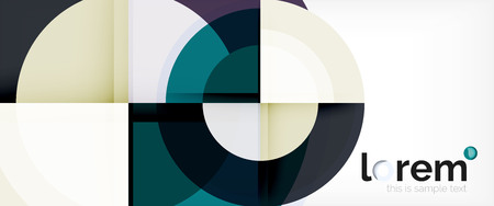 Multicolored round shapes abstract background, vector illustrationのイラスト素材