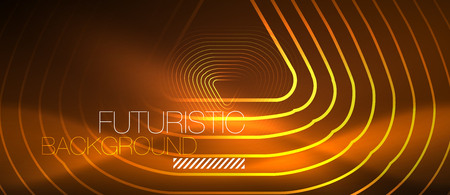 Color shiny neon lights background with abstract lines, magic energy conceptのイラスト素材