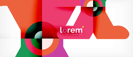 Abstract round elements composition background, organic designのイラスト素材