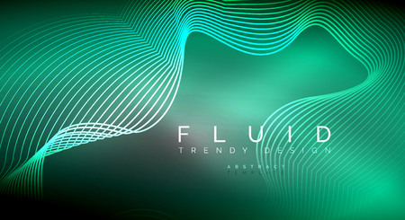 Digital flowing wave particles abstract background, vector smoke effect designのイラスト素材