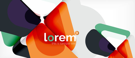 Geometric abstract background. Trendy abstract layout template for business or technology presentation or web brochure cover, wallpaper. Vector illustrationのイラスト素材