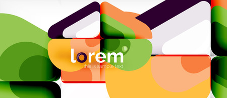 Abstract background - multicolored geometric shapes modern design. Trendy abstract layout template for business or technology presentation or web brochure cover, wallpaper. Vector illustrationのイラスト素材