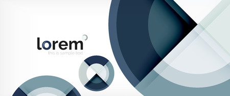 Circle abstract background, geometric circular modern design template, vector illustrationのイラスト素材