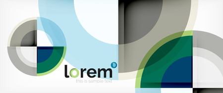 Multicolored round shapes abstract background, vector illustrationのイラスト素材