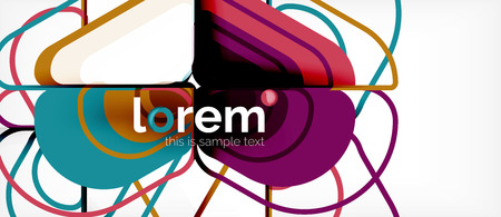 Geometric abstract background. Trendy abstract layout template for business or technology presentation or web brochure cover, wallpaper. Vector illustrationのイラスト素材