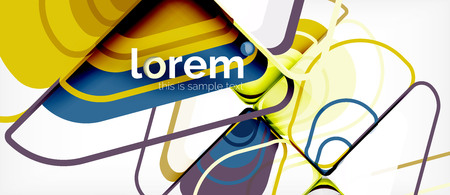 Geometric abstract background. Trendy abstract layout template for business or technology presentation or web brochure cover, wallpaper. Vector illustrationのイラスト素材