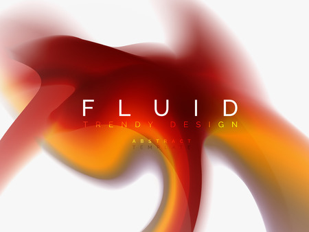 Background abstract fluid colors design, vector trendy templateのイラスト素材