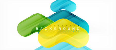 Colorful glossy arrows abstract background, clean modern geometric designのイラスト素材