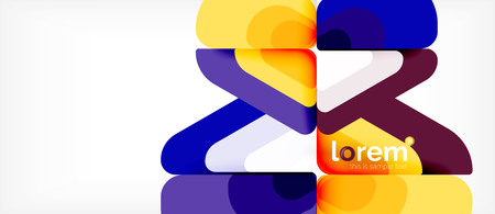 Geometric abstract background. Trendy abstract layout template for business or technology presentation or web brochure cover, wallpaper. Vector illustrationのイラスト素材