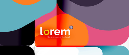 Geometric abstract background. Trendy abstract layout template for business or technology presentation or web brochure cover, wallpaper. Vector illustrationのイラスト素材