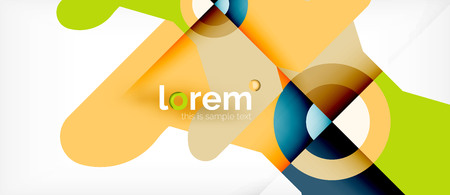 Abstract round elements composition background, organic design template with place for your textのイラスト素材