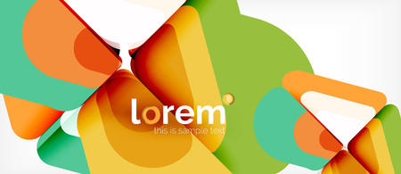 Geometric abstract background. Trendy abstract layout template for business or technology presentation or web brochure cover, wallpaper. Vector illustrationのイラスト素材