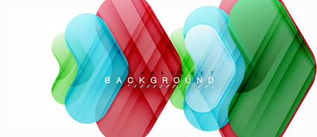 Colorful glossy arrows abstract background, clean modern geometric designのイラスト素材