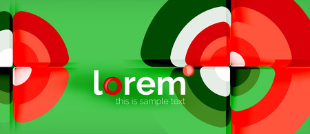 Circles and triangles design abstract backgroundのイラスト素材