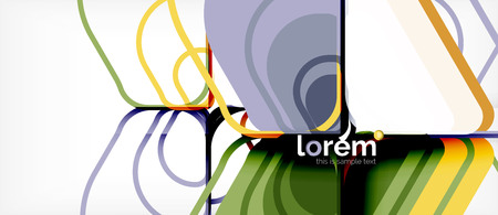 Geometric abstract background. Trendy abstract layout template for business or technology presentation or web brochure cover, wallpaper. Vector illustrationのイラスト素材