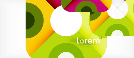 Geometric colorful shapes composition abstract background. Minimal dynamic design. Trendy abstract layout template for business or technology presentation or web brochure cover, wallpaper. Vector illustrationのイラスト素材