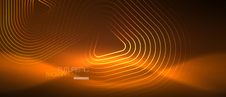 Color shiny neon lights background with abstract lines, magic energy conceptのイラスト素材