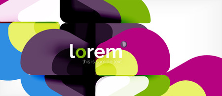 Abstract background - multicolored geometric shapes modern design. Trendy abstract layout template for business or technology presentation or web brochure cover, wallpaper. Vector illustrationのイラスト素材