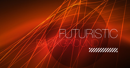 Neon glowing magic background, neon banner, night sky wallpaper. Magic light vector effect. Christmas abstract pattern.のイラスト素材