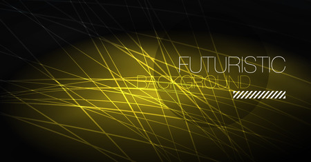 Digital technology abstract background - neon geometric design. Abstract glowing lines. Colorful techno vector background. Futuristic shape.のイラスト素材