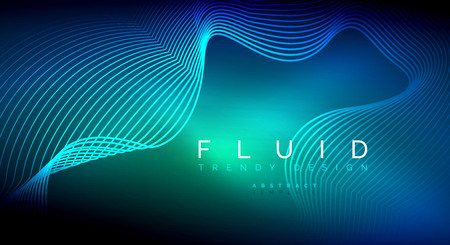 Digital flowing wave particles abstract background, vector smoke effect designのイラスト素材