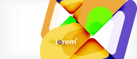 Geometric abstract background. Trendy abstract layout template for business or technology presentation or web brochure cover, wallpaper. Vector illustrationのイラスト素材