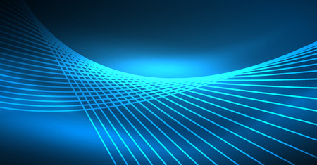 Neon glowing magic background, neon banner, night sky wallpaper. Magic light vector effect. Christmas abstract pattern.のイラスト素材