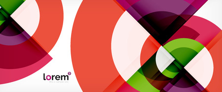 Multicolored round shapes abstract background, vector illustrationのイラスト素材