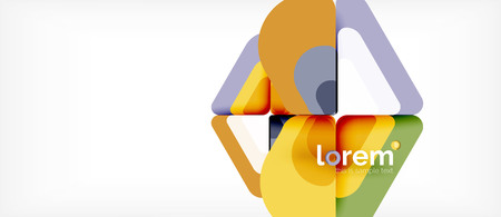 Geometric abstract background. Trendy abstract layout template for business or technology presentation or web brochure cover, wallpaper. Vector illustrationのイラスト素材