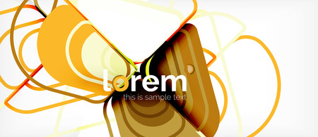 Abstract background - multicolored geometric shapes modern design. Trendy abstract layout template for business or technology presentation or web brochure cover, wallpaper. Vector illustrationのイラスト素材