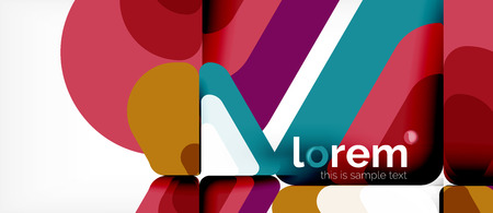 Geometric abstract background. Trendy abstract layout template for business or technology presentation or web brochure cover, wallpaper. Vector illustrationのイラスト素材