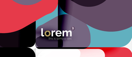 Abstract background - multicolored geometric shapes modern design. Trendy abstract layout template for business or technology presentation or web brochure cover, wallpaper. Vector illustrationのイラスト素材