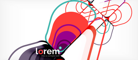 Abstract background - multicolored geometric shapes modern design. Trendy abstract layout template for business or technology presentation or web brochure cover, wallpaper. Vector illustrationのイラスト素材
