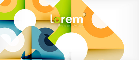 Abstract round elements composition background, organic design template with place for your textのイラスト素材