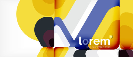 Geometric abstract background. Trendy abstract layout template for business or technology presentation or web brochure cover, wallpaper. Vector illustrationのイラスト素材