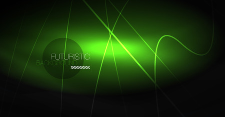 Digital technology abstract background - neon geometric design. Abstract glowing lines. Colorful techno vector background. Futuristic shape.のイラスト素材