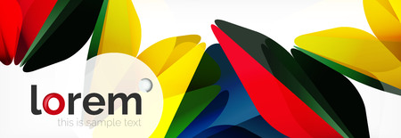 Modern geometric background. Poster template with polygonal elementsのイラスト素材