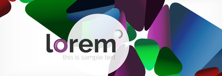 Modern geometric background. Poster template with polygonal elements. Vector illustrationのイラスト素材