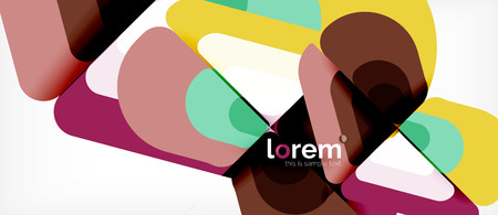 Geometric abstract background. Trendy abstract layout template for business or technology presentation or web brochure cover, wallpaper. Vector illustrationのイラスト素材