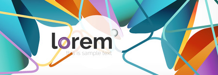 Modern geometric background. Poster template with polygonal elements