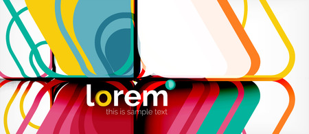Abstract background - multicolored geometric shapes modern design. Trendy abstract layout template for business or technology presentation or web brochure cover, wallpaper. Vector illustrationのイラスト素材