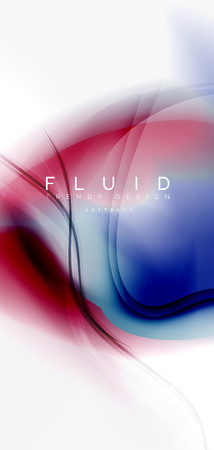 Mixing liquid color flow abstract background. Trendy abstract layout template for business or technology presentation, internet poster or web brochure cover, wallpaper. Vector illustrationのイラスト素材