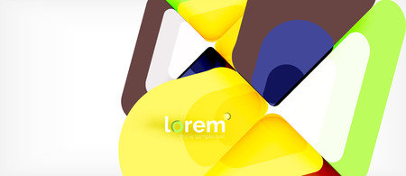 Geometric abstract background. Trendy abstract layout template for business or technology presentation or web brochure cover, wallpaper. Vector illustrationのイラスト素材