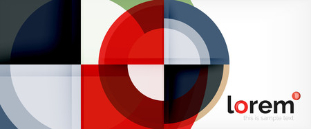 Multicolored round shapes abstract background, vector illustrationのイラスト素材