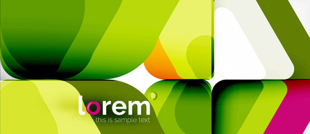 Abstract background - multicolored geometric shapes modern design. Trendy abstract layout template for business or technology presentation or web brochure cover, wallpaper. Vector illustrationのイラスト素材