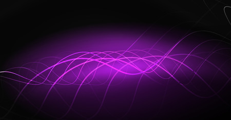 Neon lines wave background. Vector abstract compositionのイラスト素材