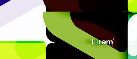 Colorful trendy geometric shapes background. Trendy abstract layout template for business or technology presentation or web brochure cover, wallpaper. Vector illustrationのイラスト素材